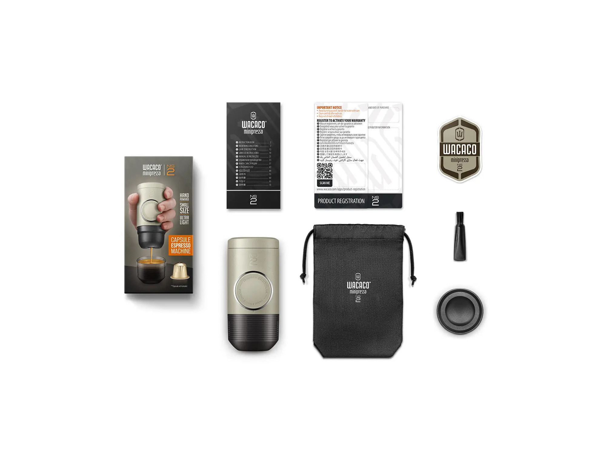 Wacaco Minipresso NS2 | Espresso manual para Nespresso | SNAILER®