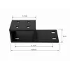 Soporte para toldo – Alduo, 15 cm | SNAILER®